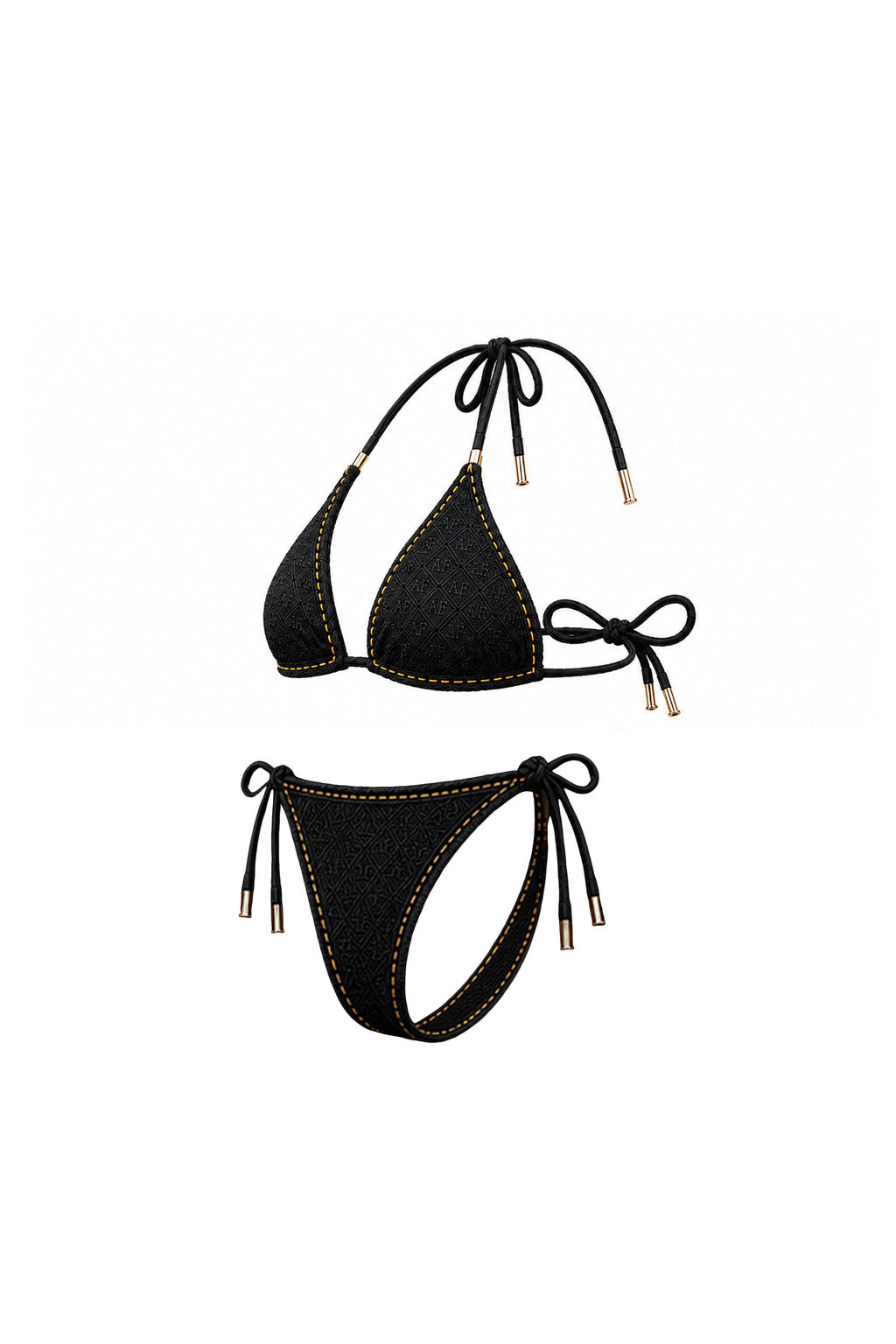 AF Monogram Triangle Tie Bikini