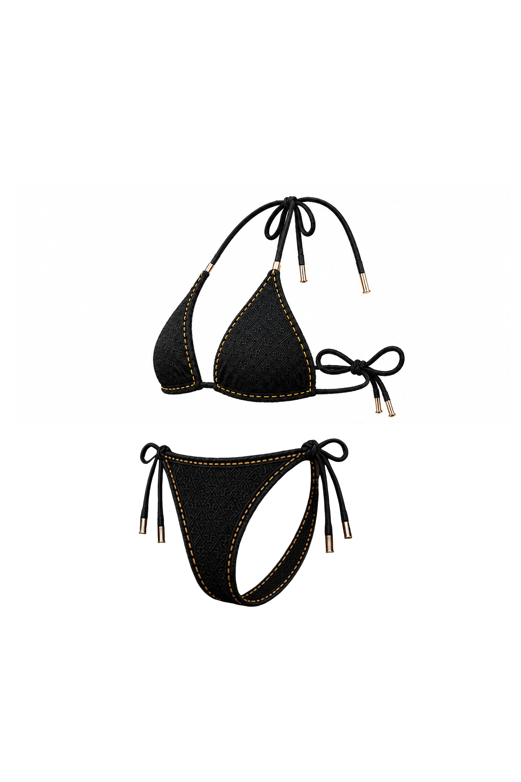 AF Monogram Triangle Tie Bikini