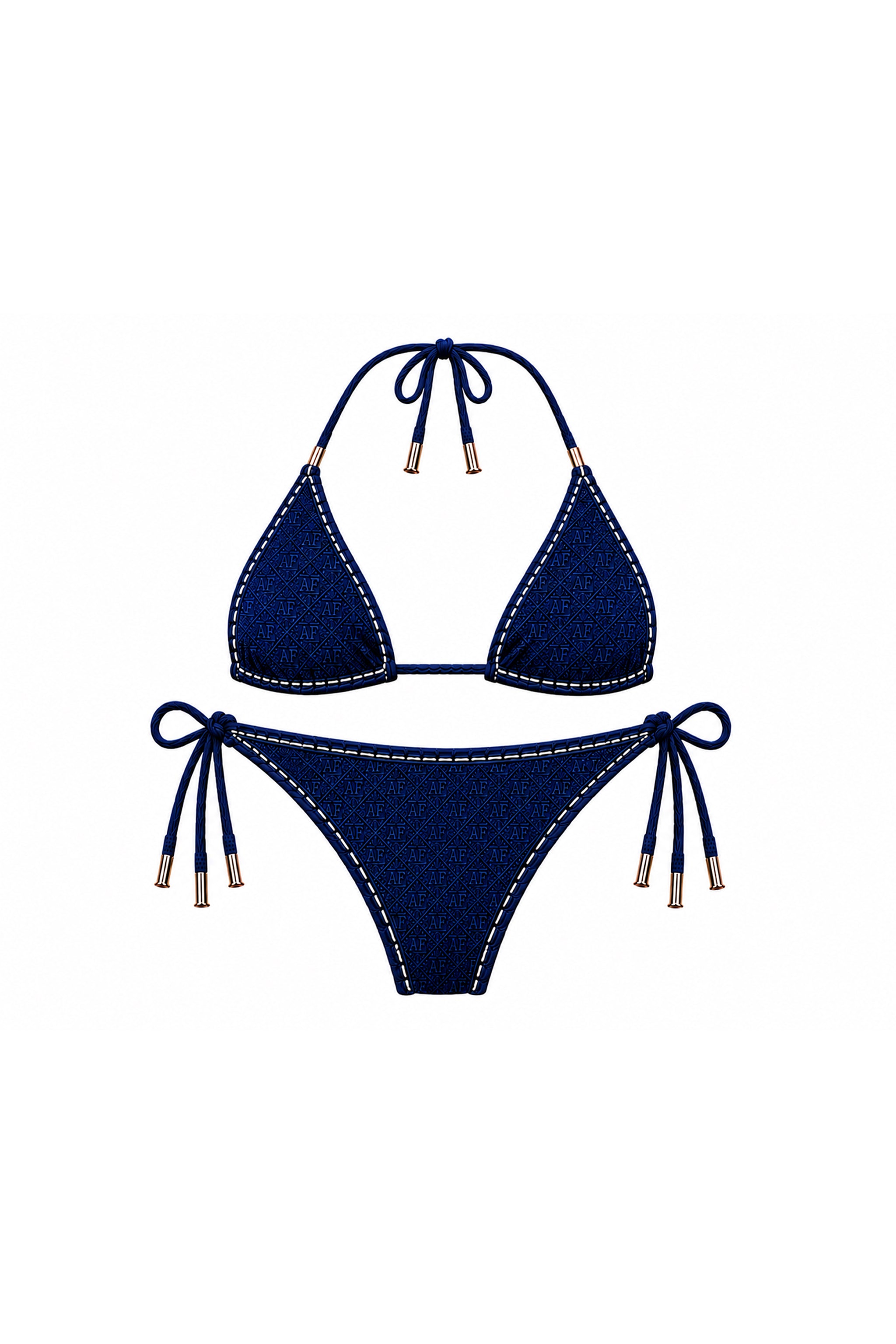 AF Monogram Triangle Tie Bikini