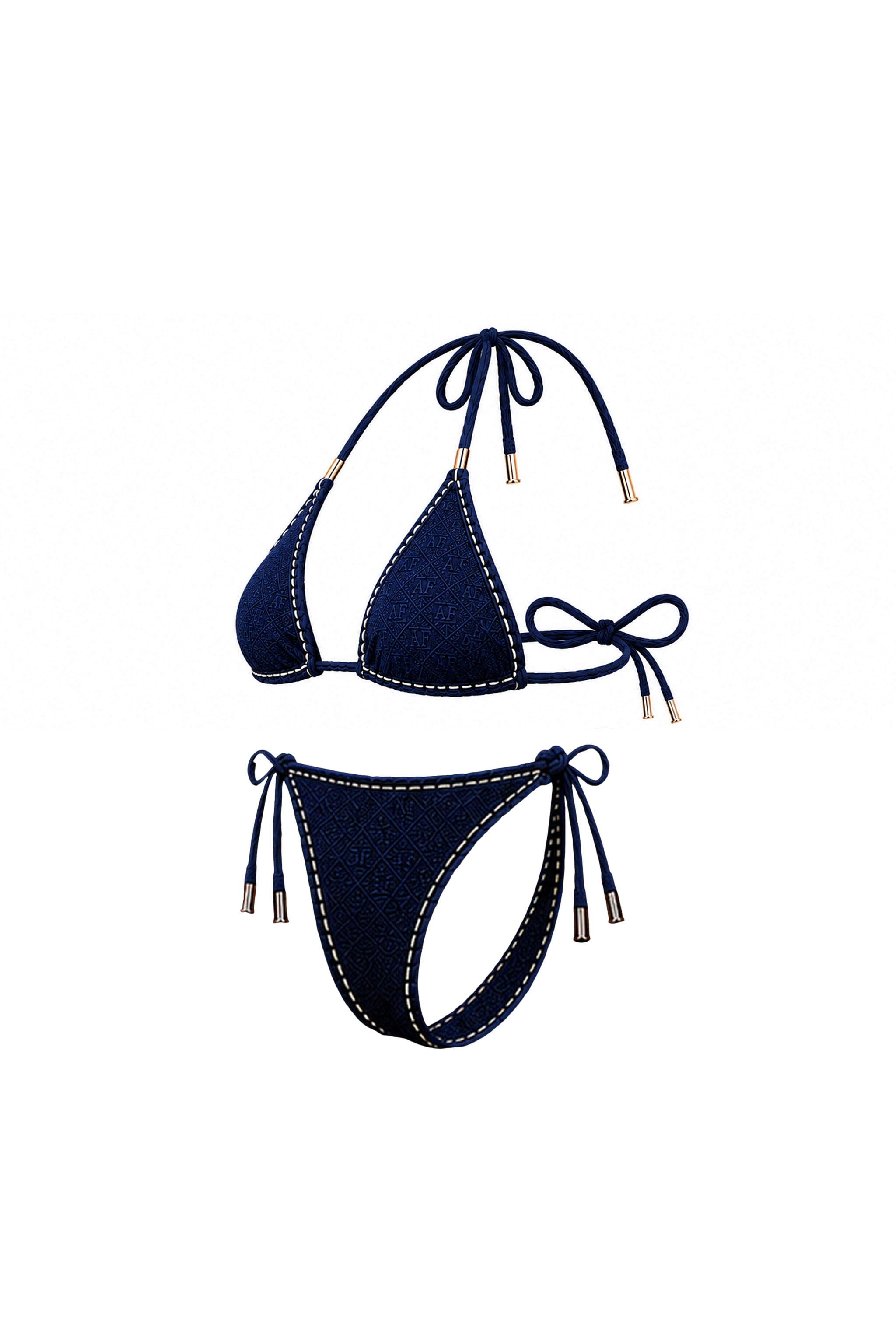 AF Monogram Triangle Tie Bikini