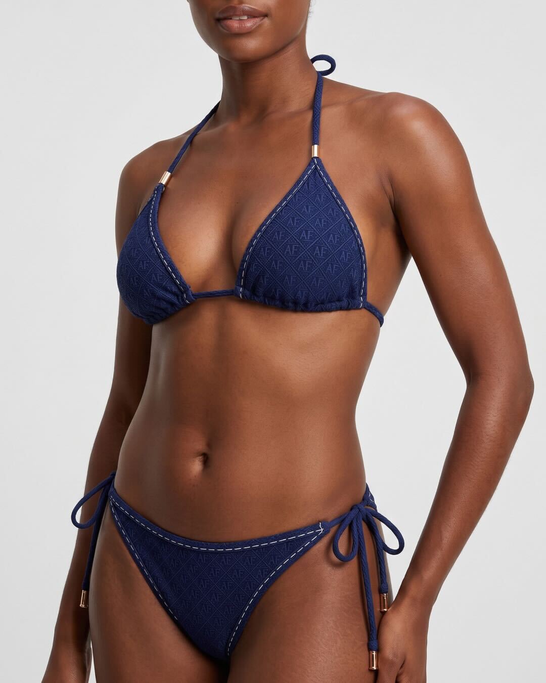 AF Monogram Triangle Tie Bikini