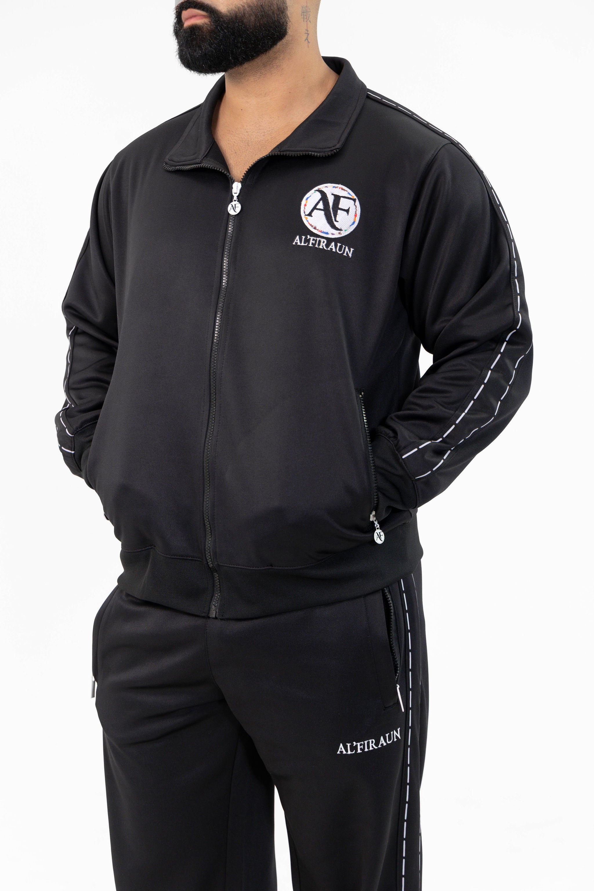 MEN BLACK TOP & BOTTOM SET