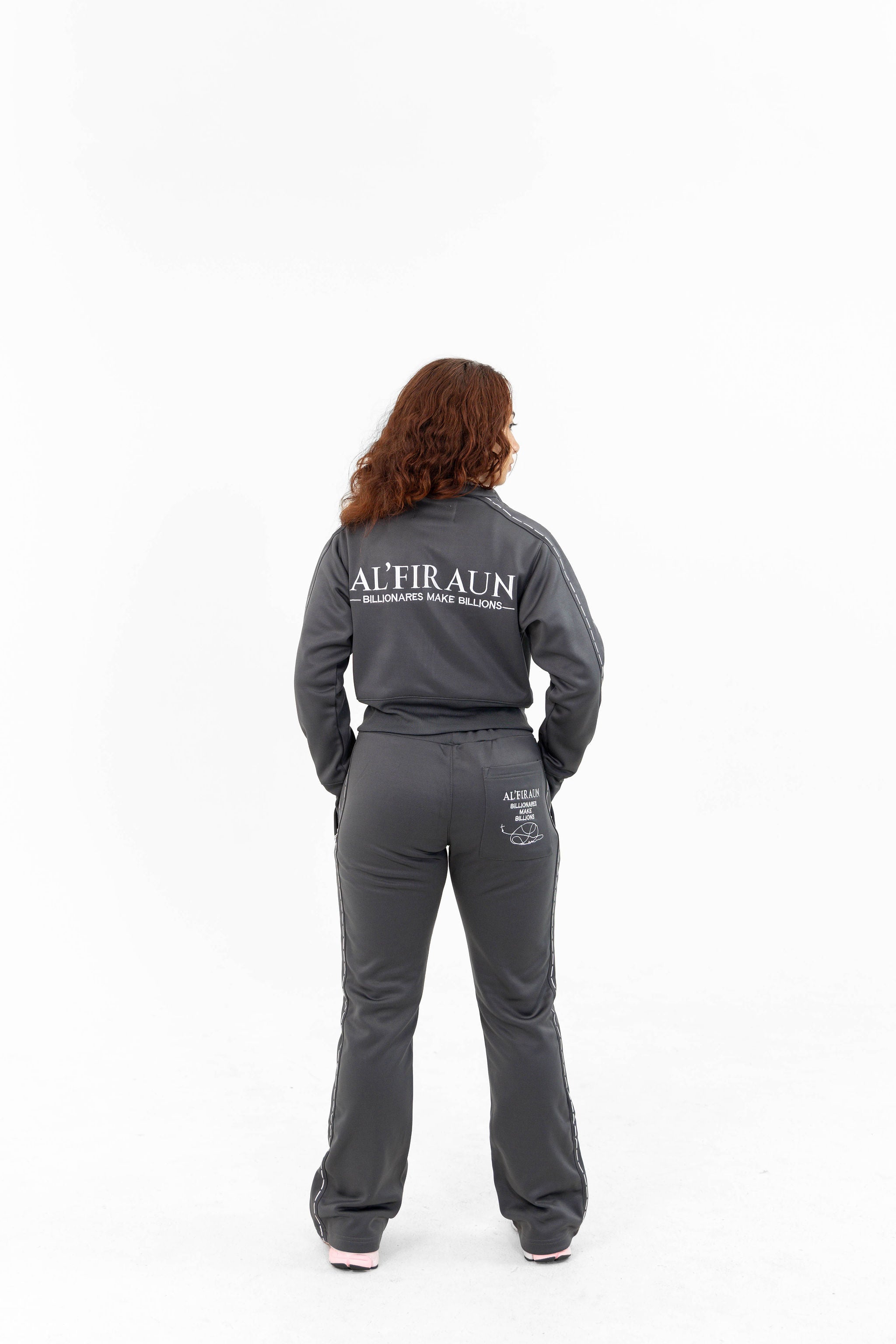 WOMEN GREY TOP & BOTTOM SET