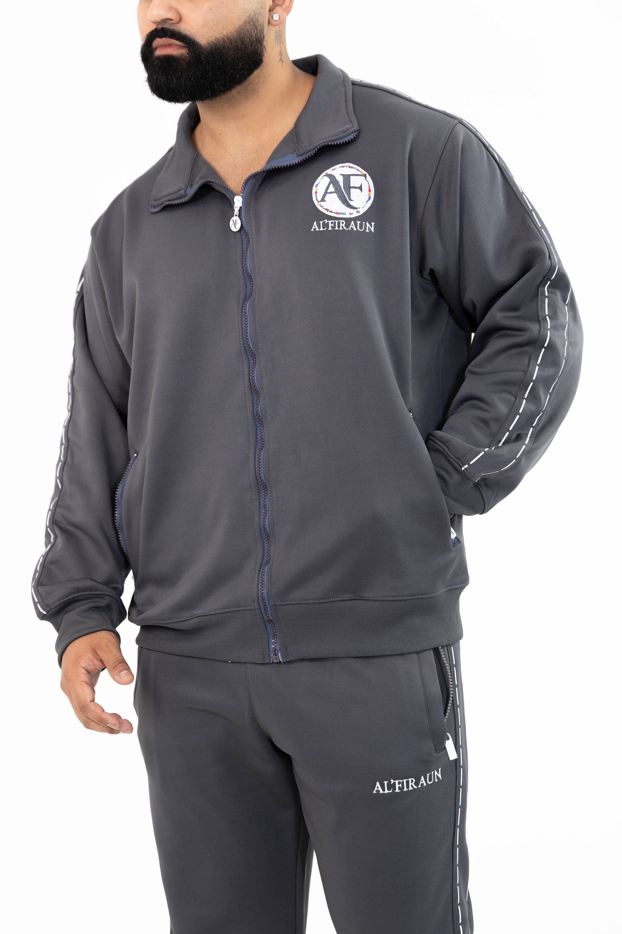 MEN GREY TOP & BOTTOM SET