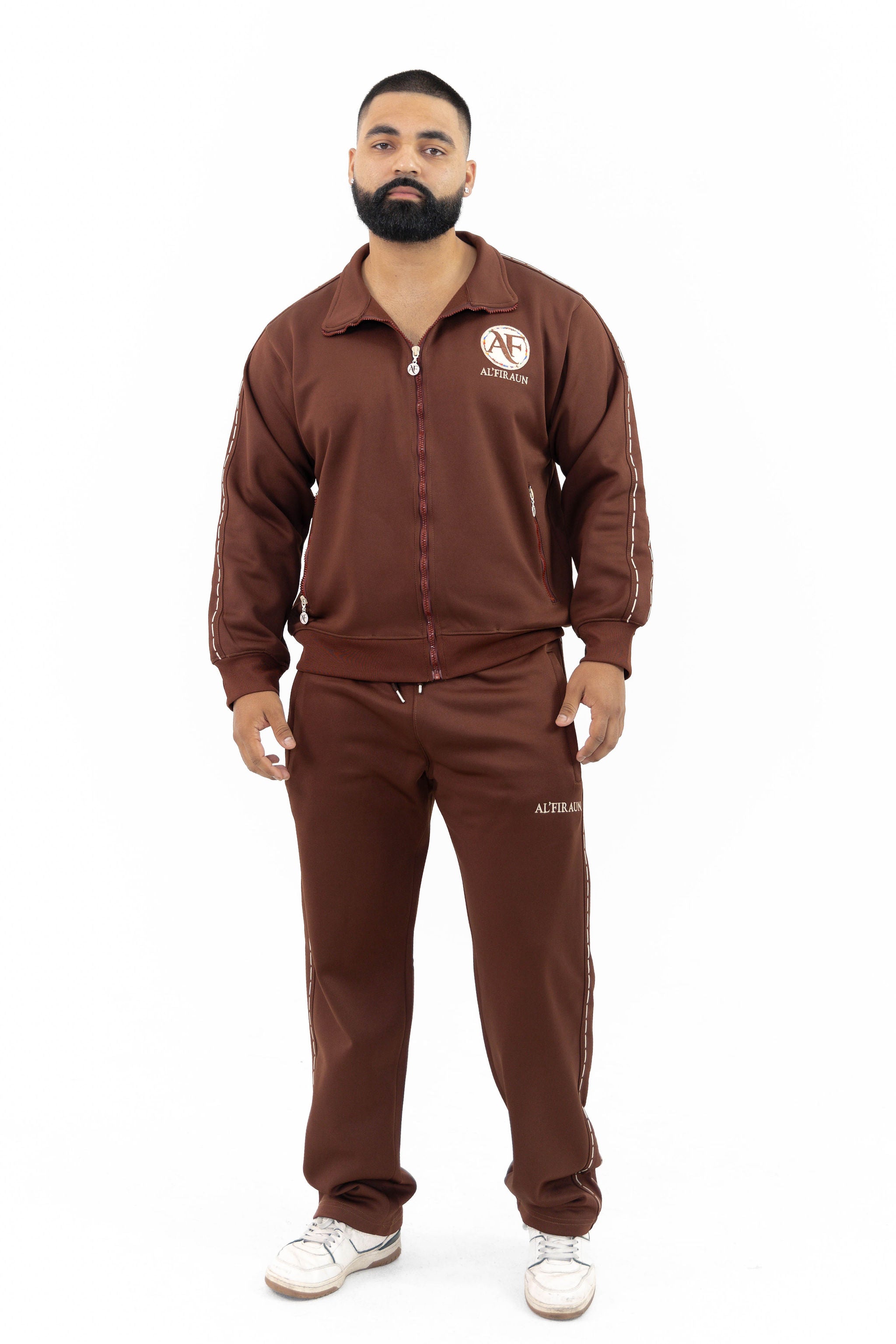 MEN BROWN TOP & BOTTOM SET