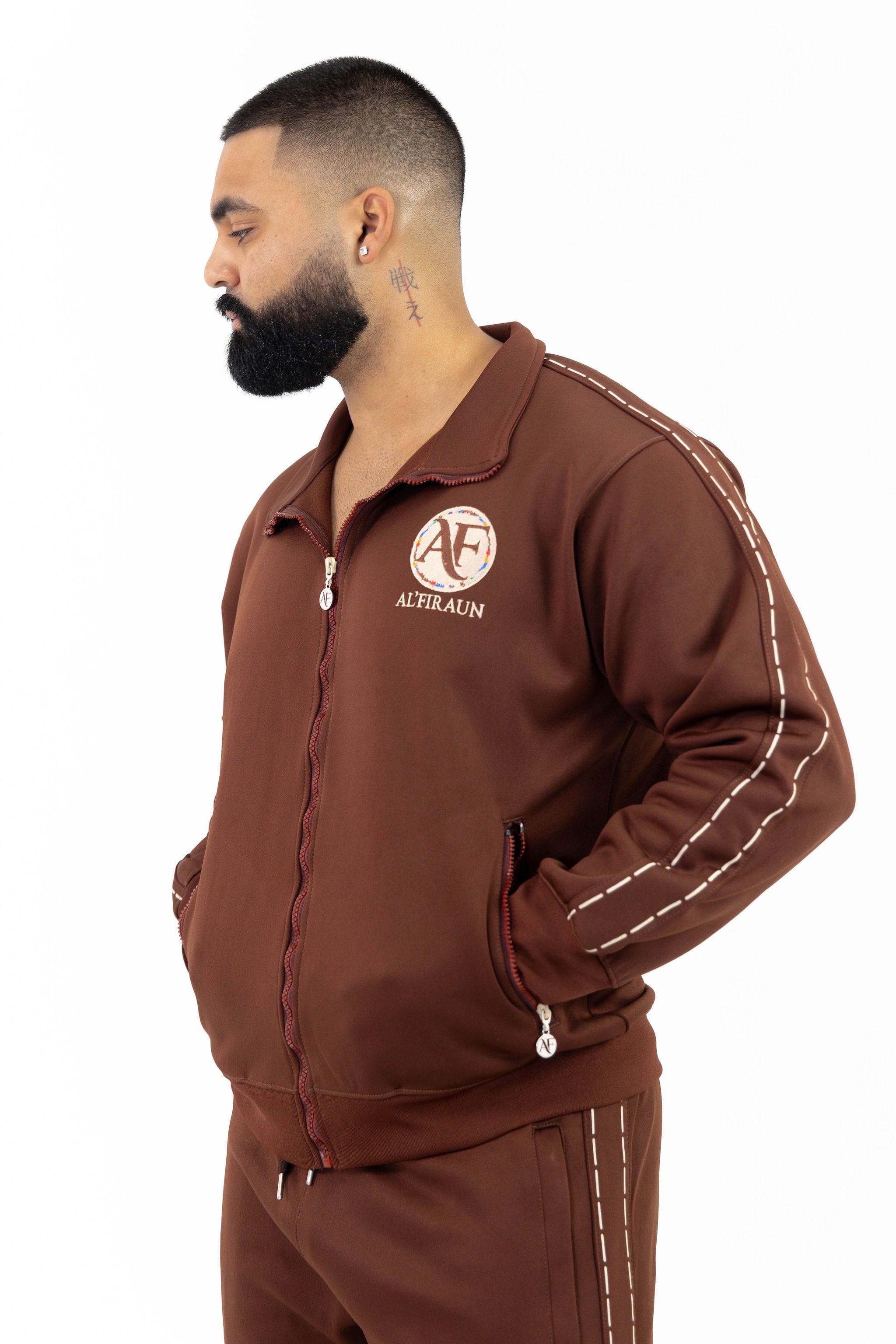 MEN BROWN TOP & BOTTOM SET