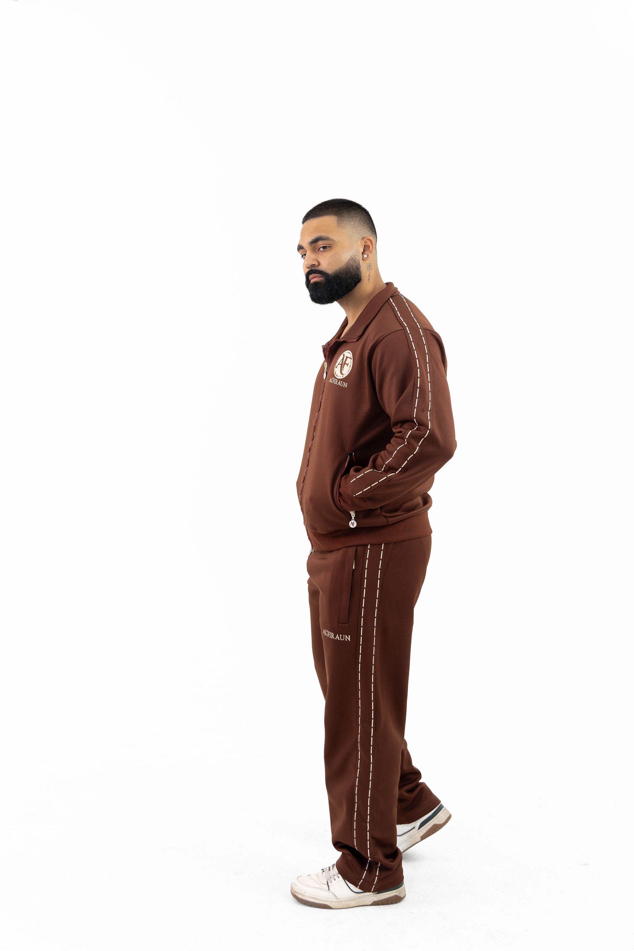 MEN BROWN TOP & BOTTOM SET