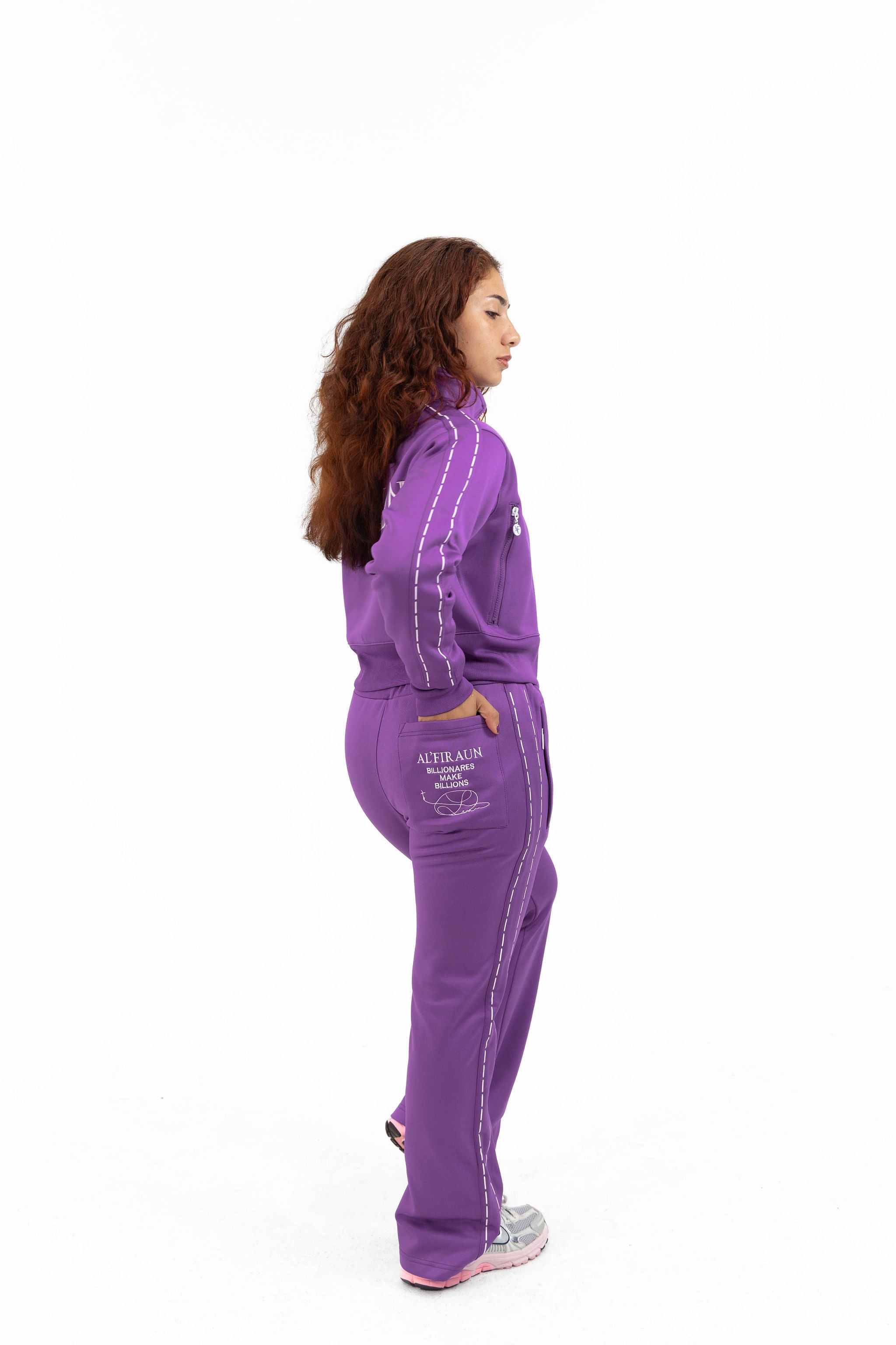 WOMEN PURPLE TOP & BOTTOM SET