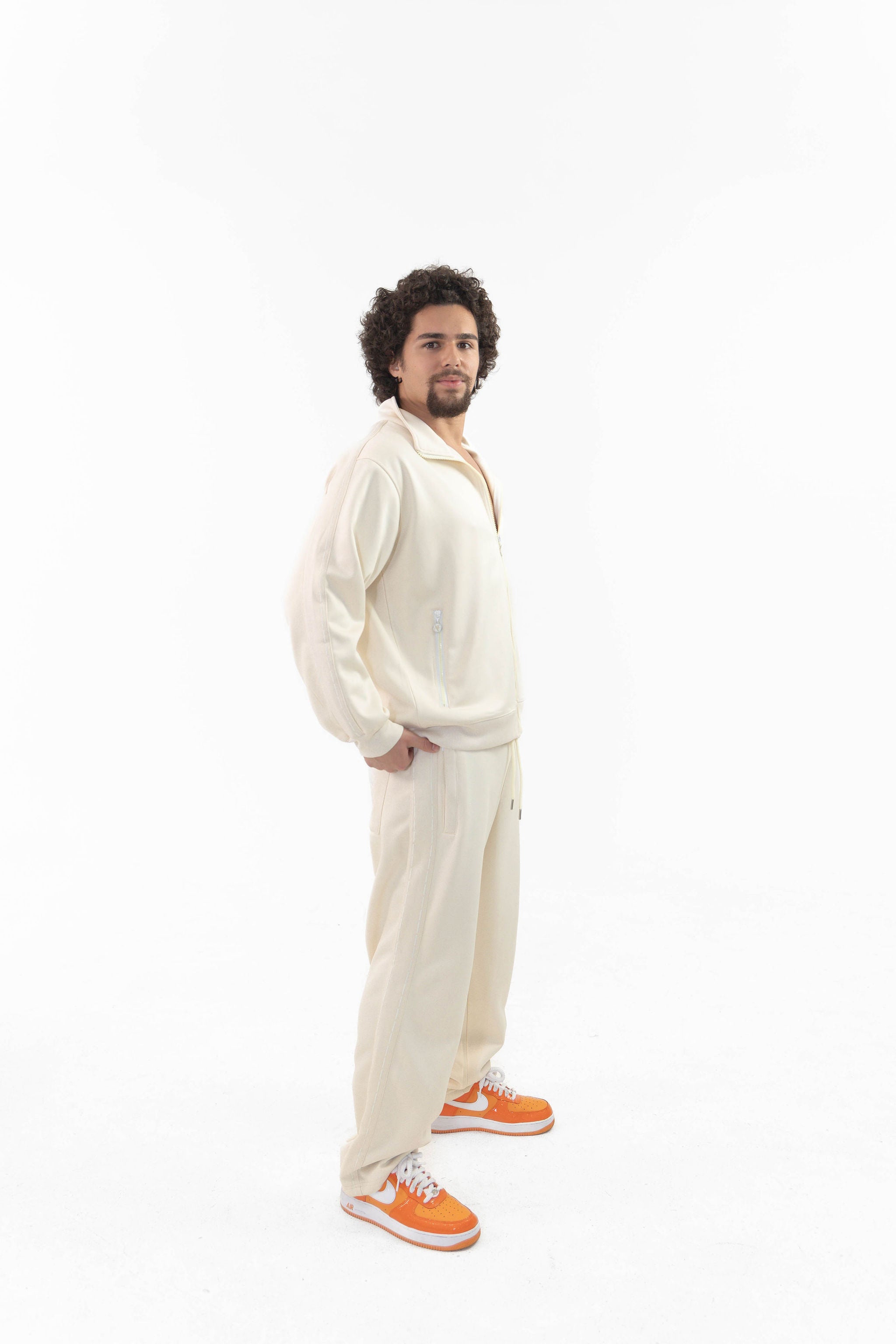 MEN CREME TOP & BOTTOM SET