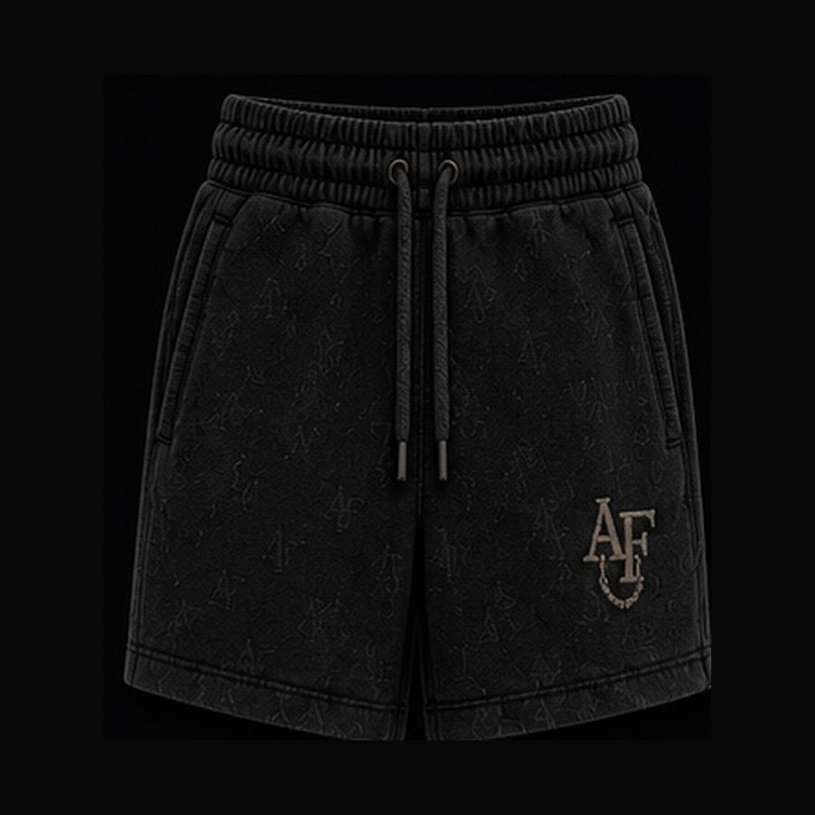 AL’FIRAUN Luxury Mini Shorts — Vintage Black