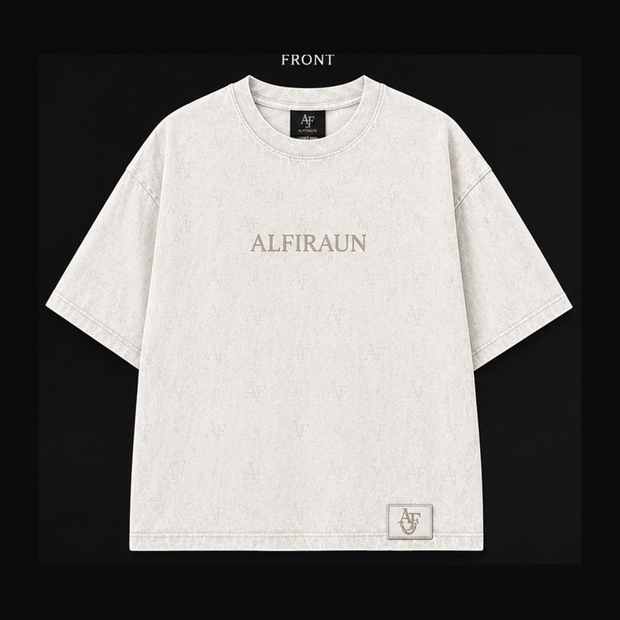 AL’FIRAUN Oversized T-Shirt — Vintage Sand