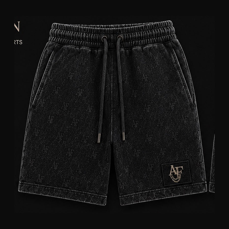 AL’FIRAUN Premium Sweat Shorts — Vintage Black
