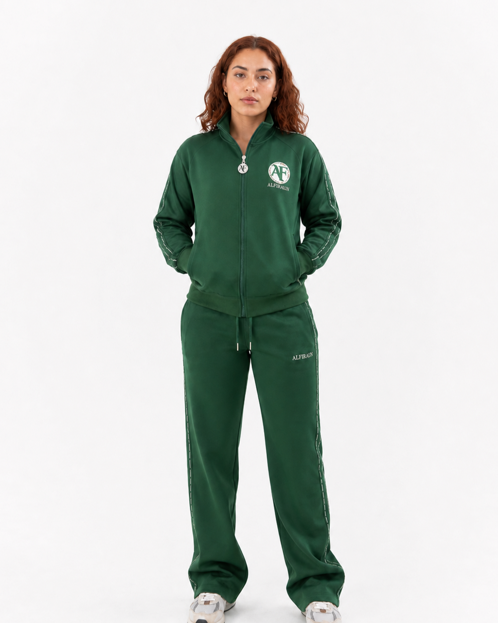 WOMEN GREEN TOP & BOTTOM SET